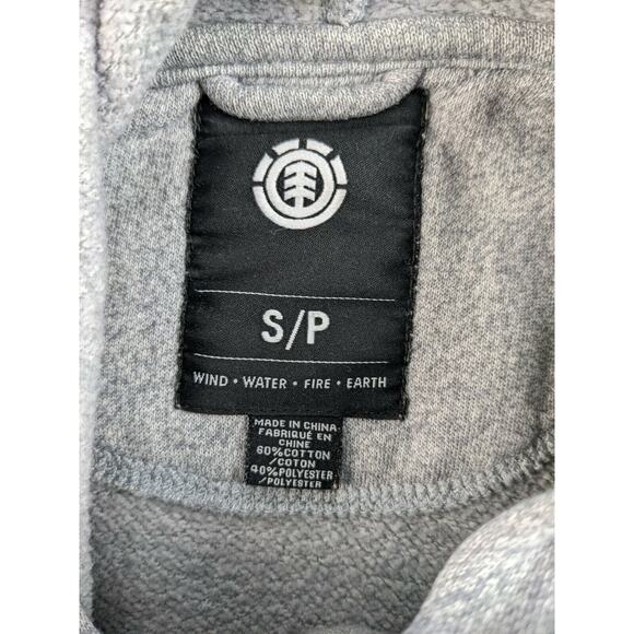 Mens Element Skateboarder Hoodie Sweatshirt Size S/P Gray Pullover Logo Spellout - Picture 7 of 9